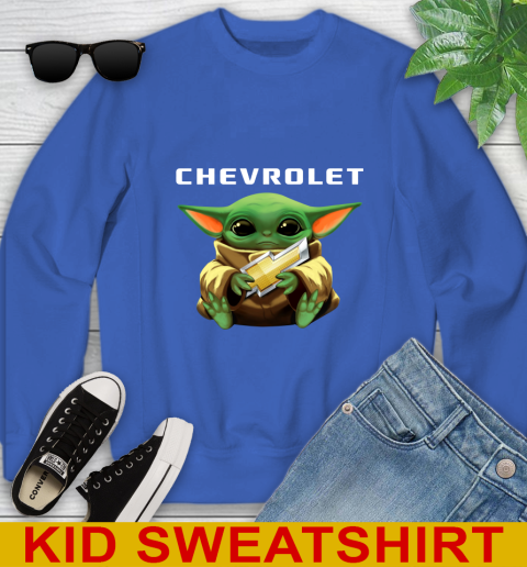 Star Wars Baby Yoda Hugs Chevrolet Car Shirt 114
