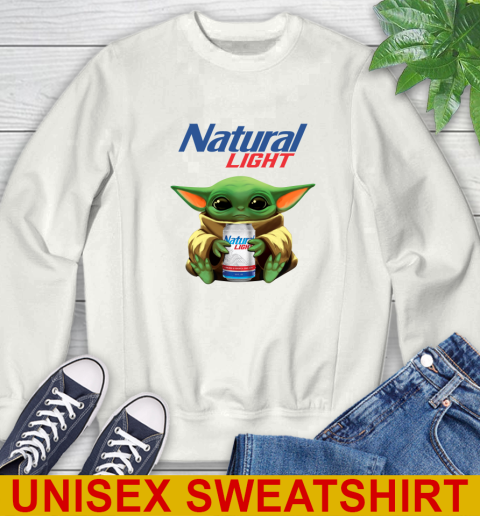 Star Wars Baby Yoda Hugs Natural Light Beer Shirt 25