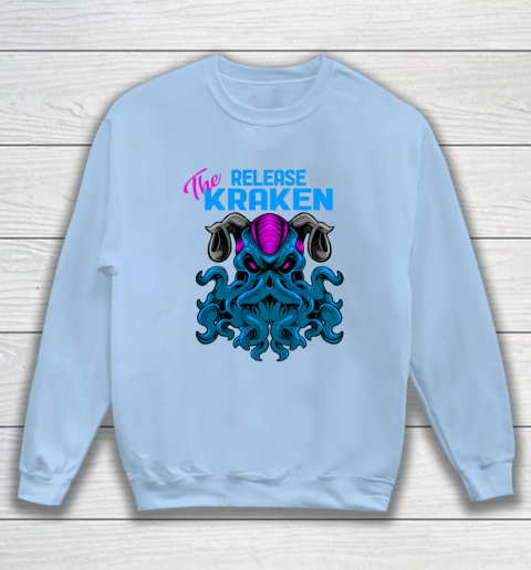 Kraken Sea Monster Vintage Release the Kraken Giant Kraken Sweatshirt 4