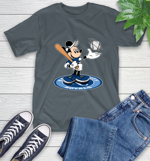 MLB Baseball Kansas City Royals Cheerful Mickey Disney Shirt T-Shirt 7