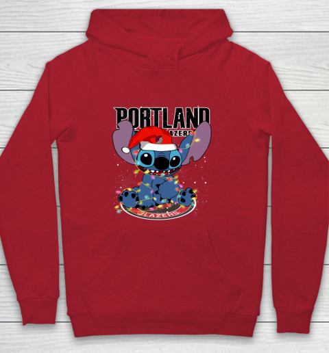 Portland Trail Blazers NBA noel stitch Basketball Christmas Youth Hoodie 6