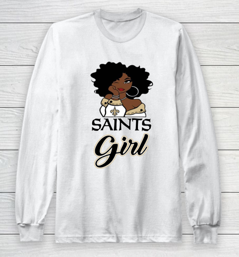 New Orleans Saints Girl NFL Long Sleeve T-Shirt 2