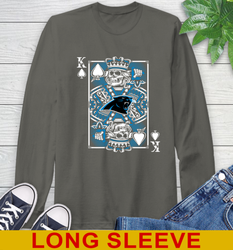Carolina Panthers NFL Football The King Of Spades Death Cards Shirt Long Sleeve T-Shirt 10