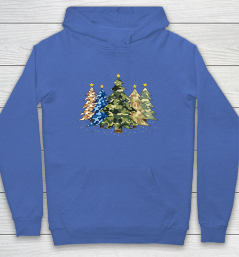 Camo Print Christmas Trees with Camouflage Print Xmas Hoodie 6