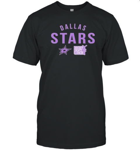 Dallas Stars Richmond Resilient Hockey Fights Cancer T-Shirt