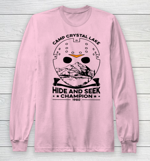 Camp Hide And Seek Champion Crystal Lake 1980 Halloween Long Sleeve T-Shirt 6