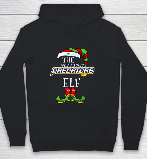 Nashville Predators Christmas ELF Funny NHL Youth Hoodie
