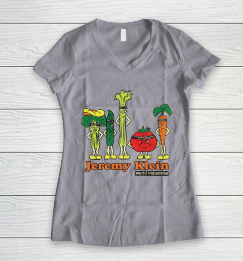 World Industries Shirt Jeremy Klein Skateboard Women's V-Neck T-Shirt 2