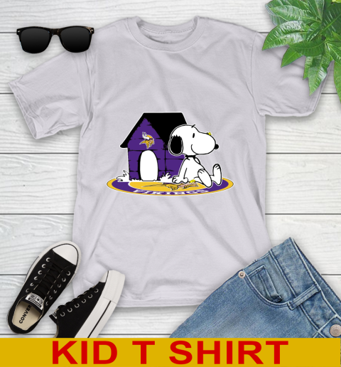 NFL Football Minnesota Vikings Snoopy The Peanuts Movie Shirt Youth T-Shirt 5