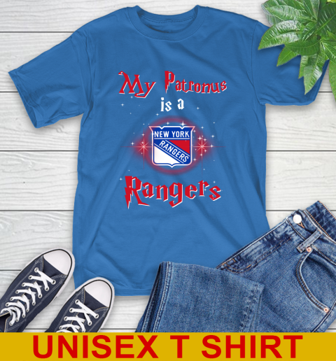 NHL Hockey Harry Potter My Patronus Is A New York Rangers T-Shirt 11