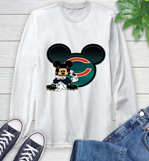 NFL Chicago Bears Mickey Mouse Disney Football T Shirt Long Sleeve T-Shirt