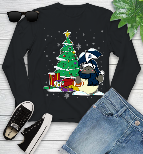 Los Angeles Rams NFL Football Cute Tonari No Totoro Christmas Sports Youth Long Sleeve