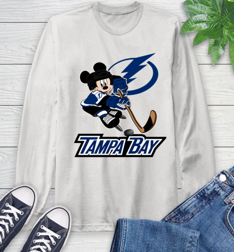 NHL Tampa Bay Lightning Mickey Mouse Disney Hockey T Shirt Long Sleeve T-Shirt