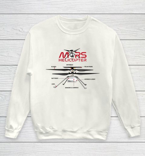 Nasa Mars 2020 Ingenuity Helicopter Youth Sweatshirt