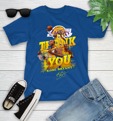 Great Thank you Kobe Bryant Los Angeles Lakers signature shirt 103