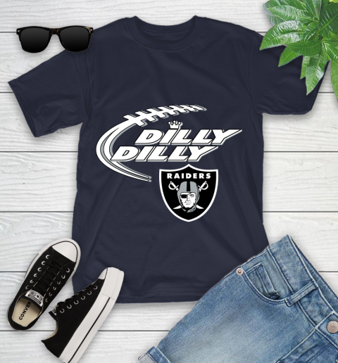 NFL Oakland Raiders Dilly Dilly Football Sports Youth T-Shirt 3