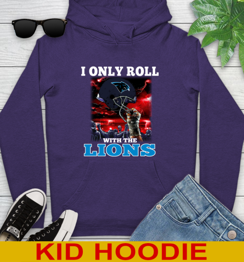 Carolina Panthers NFL Football I Only Roll With My Team Sports Youth Hoodie 5