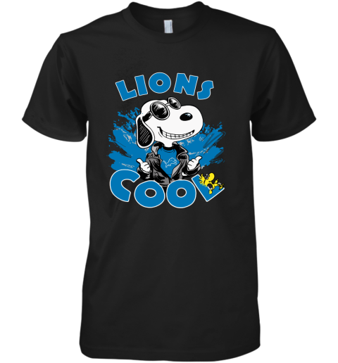 Detroit Lions Snoopy Joe Cool We're Awesome Premium Men's T-Shirt