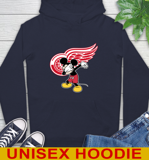 Detroit Red Wings NHL Hockey Dabbing Mickey Disney Sports Hoodie 4