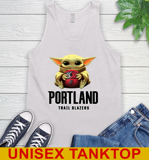 NBA Basketball Portland Trail Blazers Star Wars Baby Yoda Shirt 70