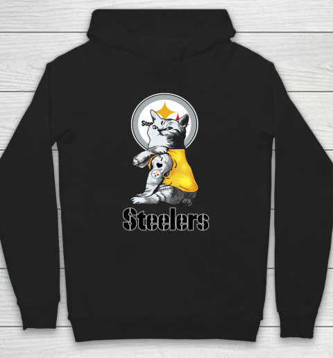 NFL Football My Cat Loves Pittsburgh Steelers Hoodie