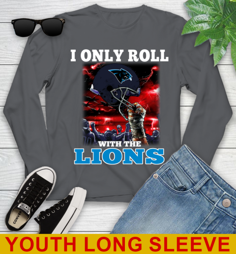 Carolina Panthers NFL Football I Only Roll With My Team Sports Youth Long Sleeve 9