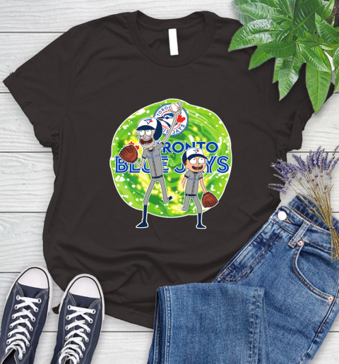MLB Toronto Blue Jays Rick And Morty Baseball Sports Women's T-Shirt 8