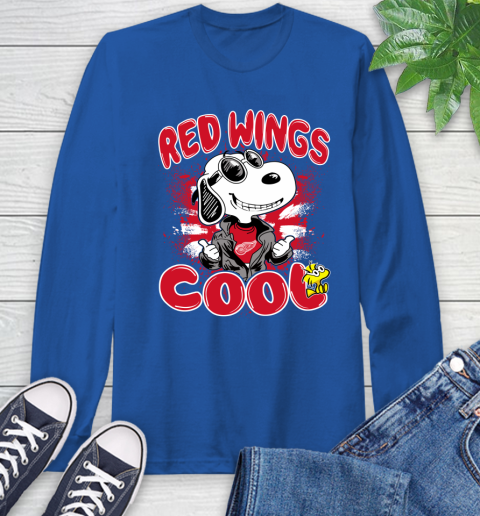 NHL Hockey Detroit Red Wings Cool Snoopy Shirt Long Sleeve T-Shirt 12 NHL Hockey Detroit Red Wings Cool Snoopy Shirt Long Sleeve T-Shirt - Image 12
