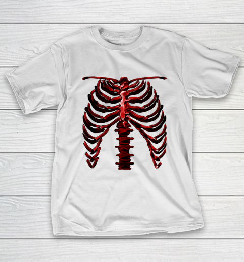 Skeleton Rib Cage Cool Halloween T-Shirt