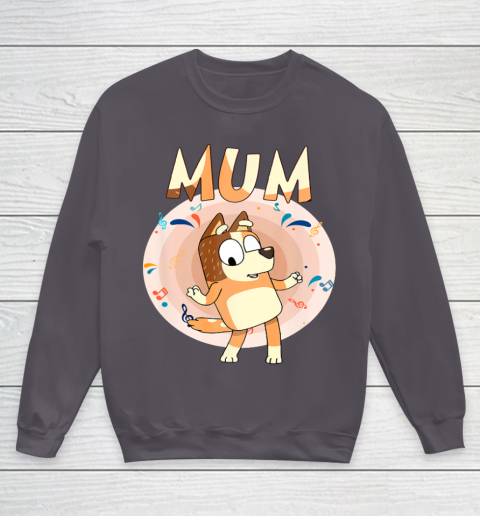 Bluey Dad Mom Funny Family Mother's Day Youth Sweatshirt 6
