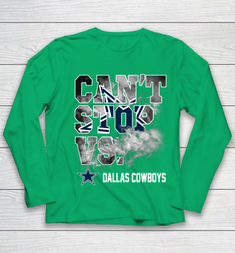 NFL Dallas Cowboys Can't Stop Vs Youth Long Sleeve 4