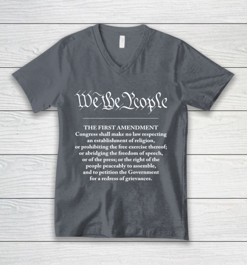We The People  First Amendment V-Neck T-Shirt 4