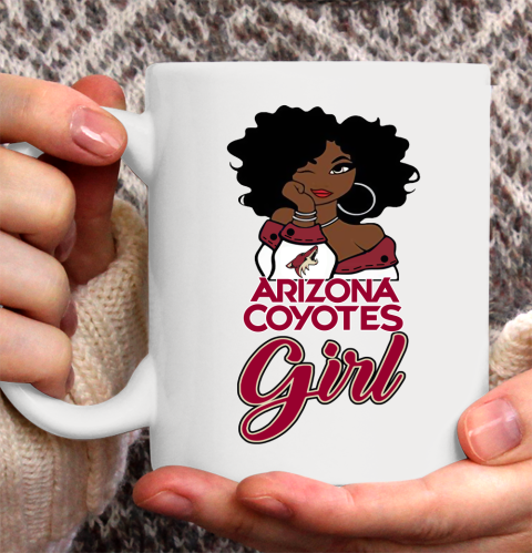 Arizona Coyotes Girl NHL Ceramic Mug 11oz 4