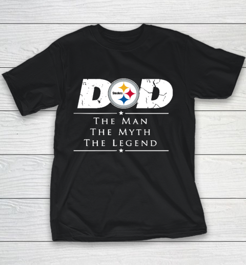 Pittsburgh Steelers NFL Football Dad The Man The Myth The Legend Youth T-Shirt