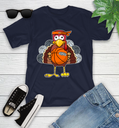 San Antonio Spurs Turkey thanksgiving day Youth T-Shirt 3