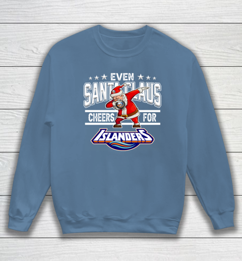 New York Islanders Even Santa Claus Cheers For Christmas NHL Sweatshirt 6