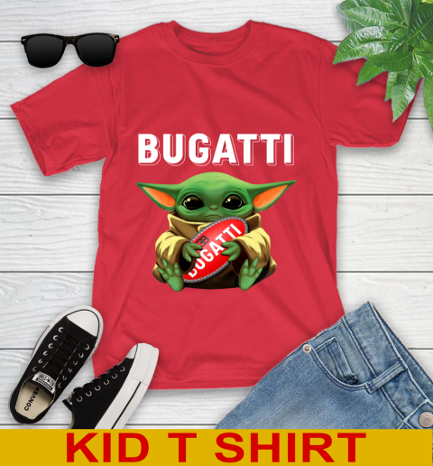 Star Wars Baby Yoda Hugs Bugatti Car Shirt 107