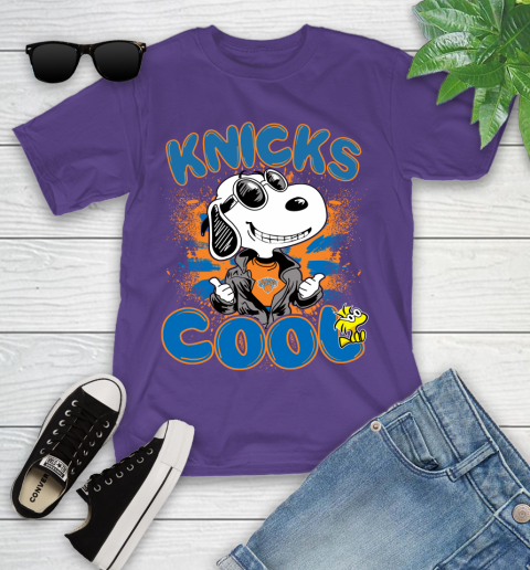 NBA Basketball New York Knicks Cool Snoopy Shirt Youth T-Shirt 3