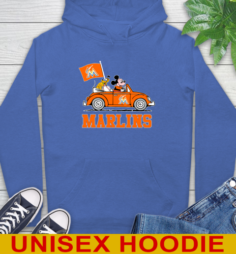 MLB Baseball Miami Marlins Pluto Mickey Driving Disney Shirt Hoodie 9