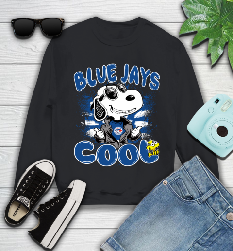 MLB Baseball Toronto Blue Jays Cool Snoopy Shirt Youth Sweatshirt