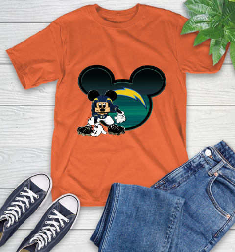 NFL Los Angeles Chargers Mickey Mouse Disney Football T Shirt T-Shirt 5