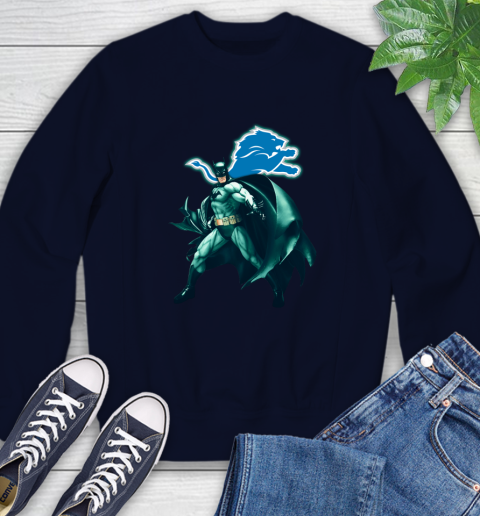 NFL Batman Football Sports Detroit Lions Sweatshirt 3