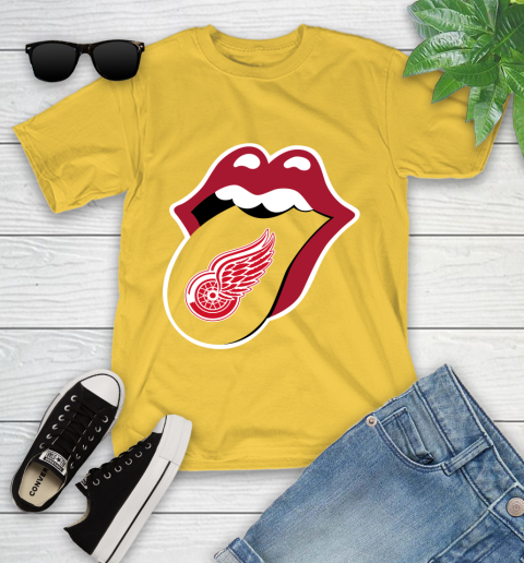 Detroit Red Wings NHL Hockey Lips I Root For My Team Adoring Fan 110