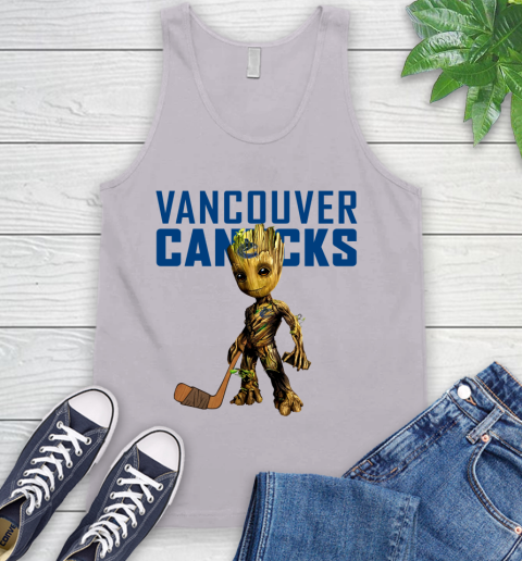 Vancouver Canucks NHL Hockey Groot Marvel Guardians Of The Galaxy Tank Top 4