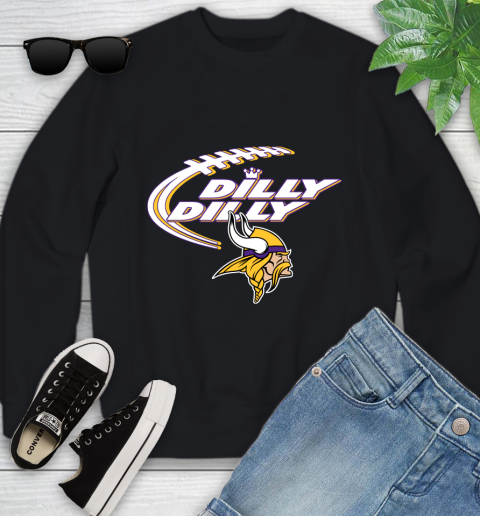 NFL Minnesota Vikings Dilly Dilly Football Sports Youth Sweatshirt 2