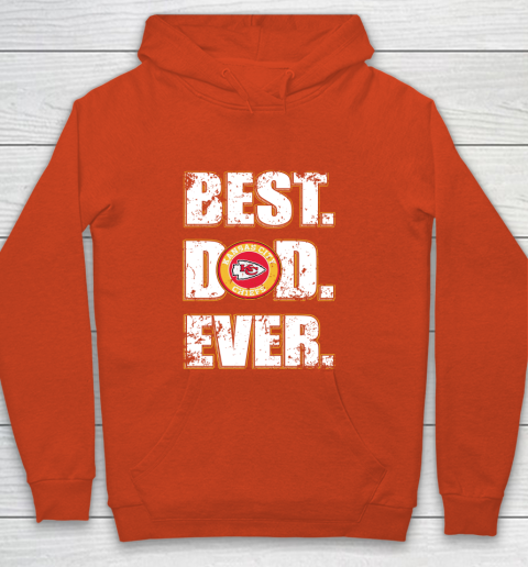 NFL Kansas City Chiefs Football Best Dad Ever Family Shirt Youth Hoodie 3