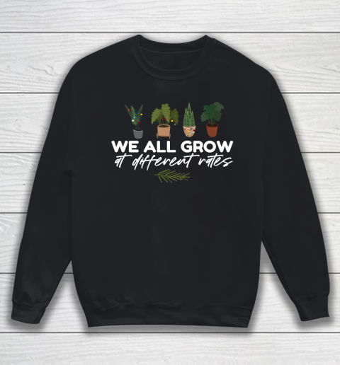 We All Grow At Different Rates, Special Education Teacher Autism Awareness Sweatshirt