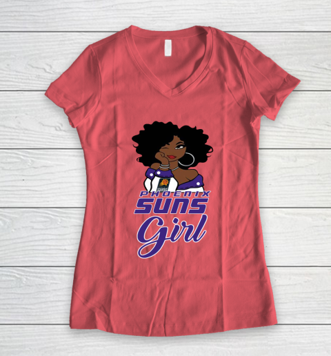 Phoenix Suns Girl NBA Women's V-Neck T-Shirt 6