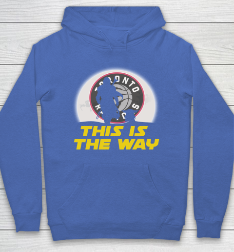 Toronto Raptors NBA Basketball Star Wars Yoda And Mandalorian This Is The Way Hoodie 6