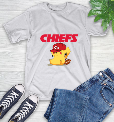 NFL Pikachu Football Sports Kansas City Chiefs T-Shirt 12